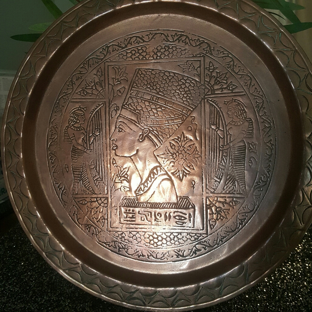 Vintage Ancient Egypt Copper Coffee Set